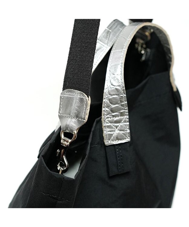 Regalo Felice 【軽量 / A4サイズ対応 / 2way】トート大 / REGALO BKSV(ブラック×シルバー)