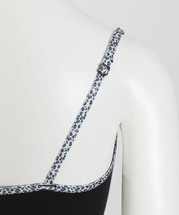 WEGO 【ブラトップ＆ショーツセット】Liliane　Ciel　レオパードハート ブラック