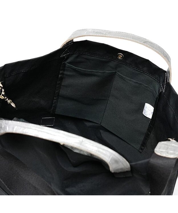 Regalo Felice 【軽量 / A4サイズ対応 / 2way】トート大 / REGALO BKSV(ブラック×シルバー)