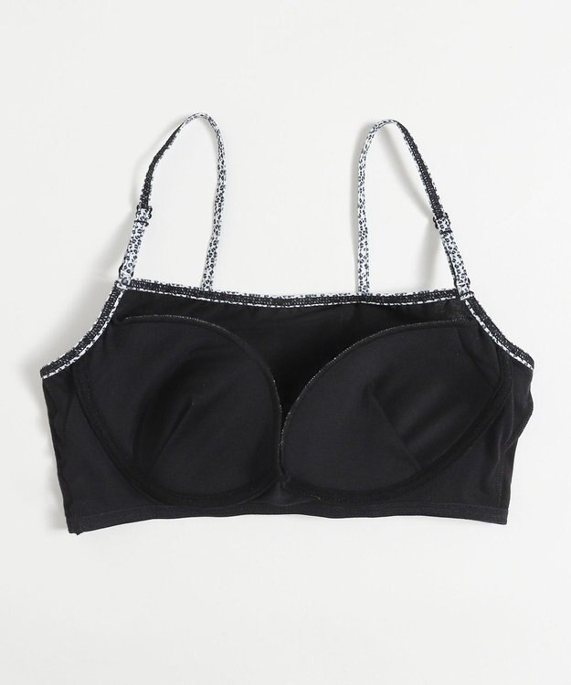 WEGO 【ブラトップ＆ショーツセット】Liliane　Ciel　レオパードハート ブラック