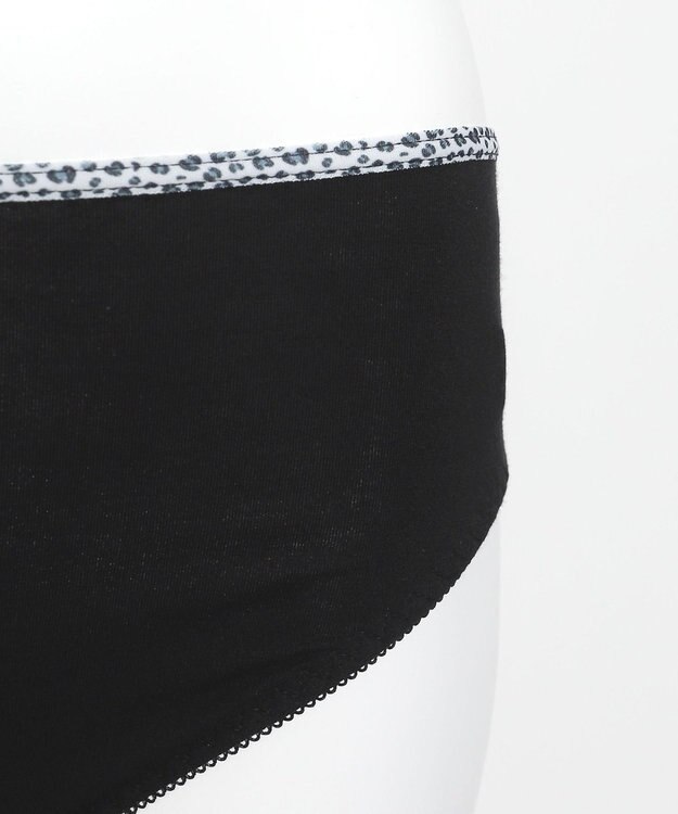 WEGO 【ブラトップ＆ショーツセット】Liliane　Ciel　レオパードハート ブラック