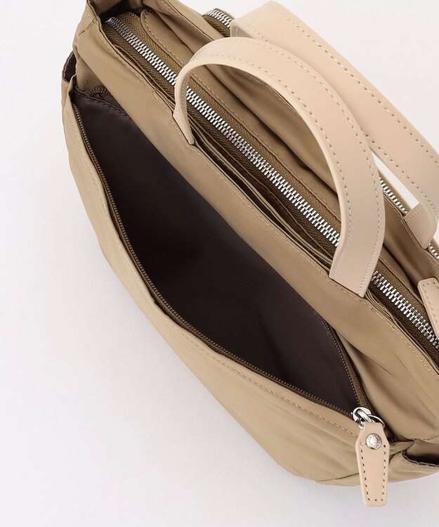 Y'SACCS ポリエステルツイル 2WAYトートバッグ ベージュ