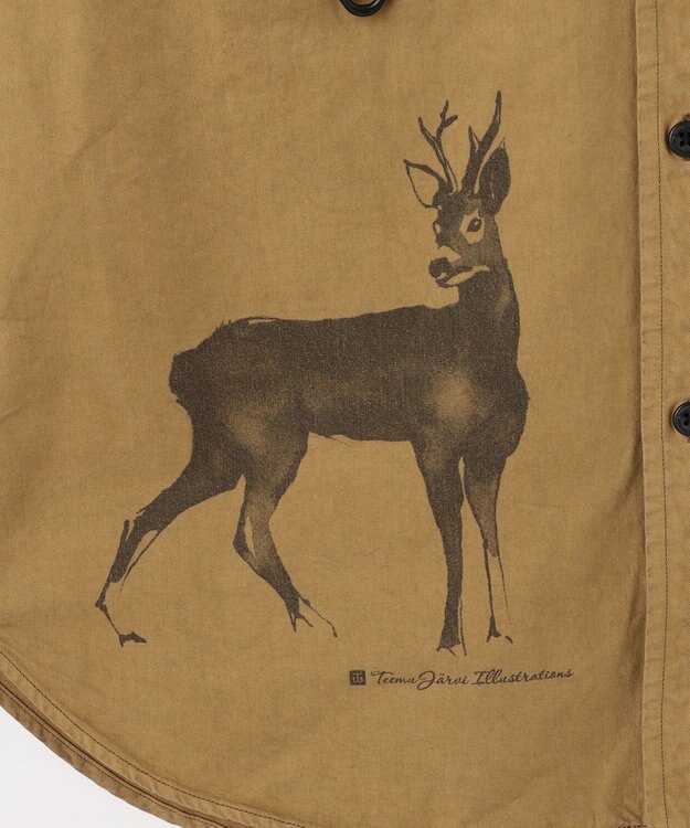 JOSEPH ABBOUD MOUNTAIN 【テーム ヤルヴィコラボレーション】バンビ プリント シャツ キャメル系