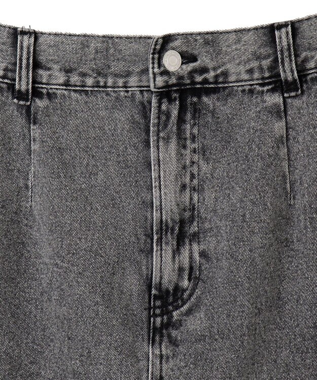 WEGO サークルカットレイヤードデニムロングスカート デニムブラックソノタ