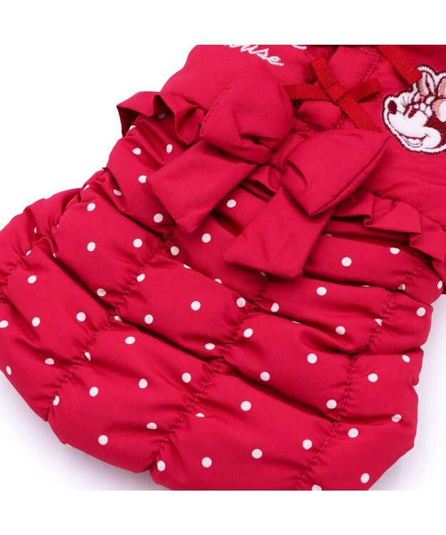 PET PARADISE ディズニー ミニー 襟付き 綿入ベスト 小型犬 レッド