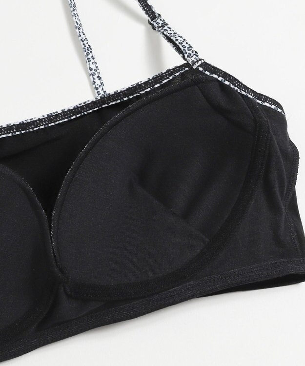 WEGO 【ブラトップ＆ショーツセット】Liliane　Ciel　レオパードハート ブラック