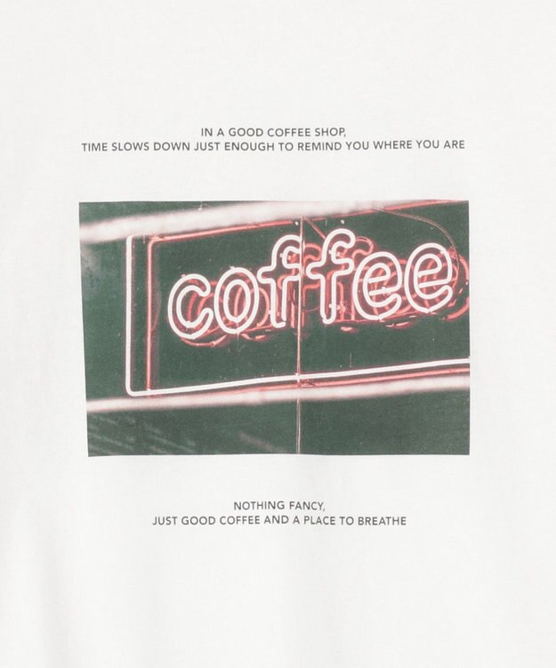 AMERICAN HOLIC 刺繍&フォトプリントTシャツ Off White