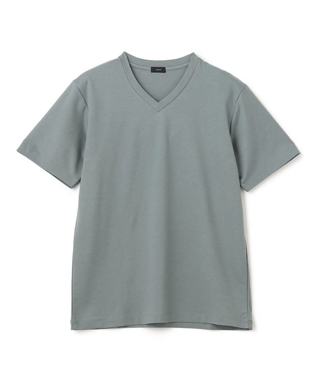 JOSEPH HOMME コンパクトストレッチジャージー　ＶネックＴシャツ ピーコックグリーン系