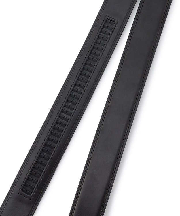 UNFILO MENS ホールレス ベルト ブラック