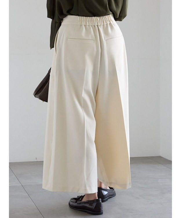 Te chichi アシメクロップドパンツ オフホワイト