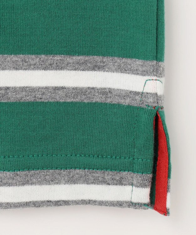 J.PRESS KIDS 【140-170cm】ボーダー 長袖Tシャツ グリーン系1