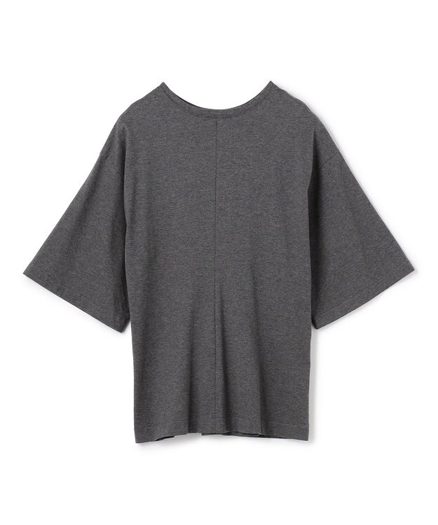 uncrave プレーンジャージー 2WAYレースアップトップス チャコール