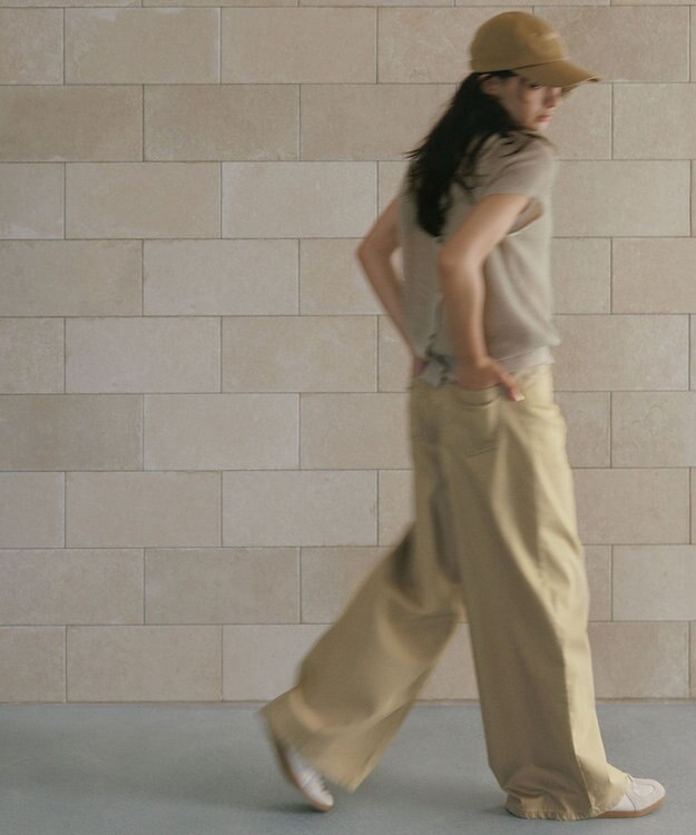 UNFILO 【UNFILO DENIM】バギーデニム ベージュ