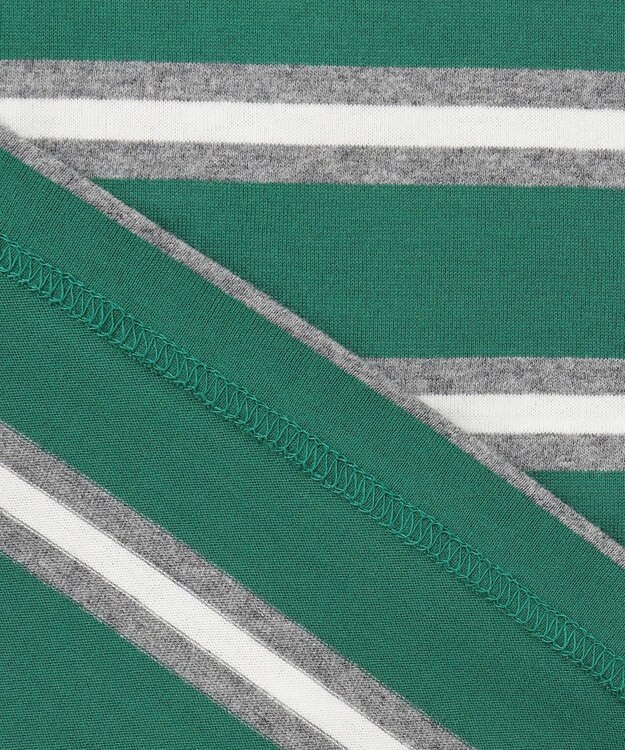 J.PRESS KIDS 【140-170cm】ボーダー 長袖Tシャツ グリーン系1