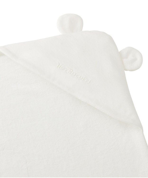 MIKI HOUSE HOT BISCUITS くま耳 アフガン 白