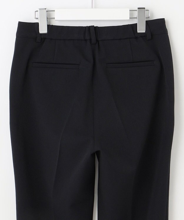 J.PRESS LADIES 【洗える】40/2NEWESTバックピーチ テーパード パンツ ネイビー系