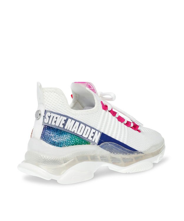 STEVE MADDEN MAX PRIDE メッシュスニーカー ホワイト
