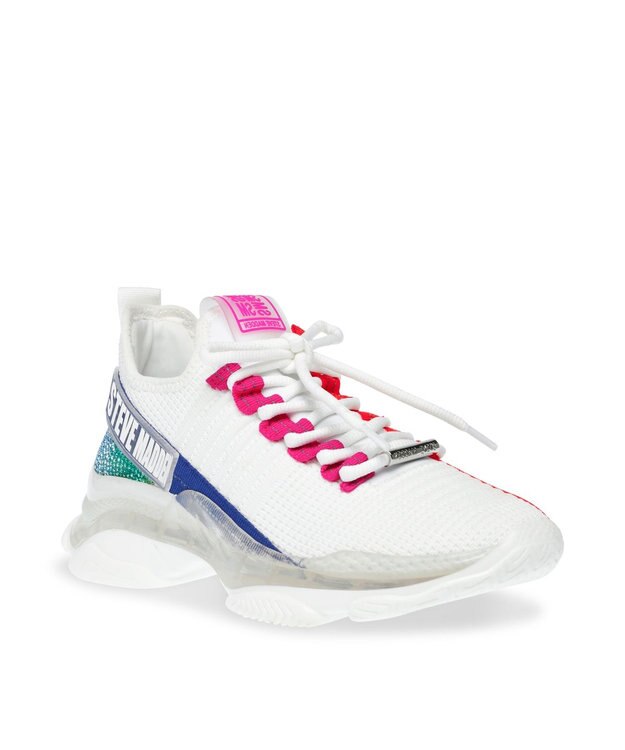STEVE MADDEN MAX PRIDE メッシュスニーカー ホワイト