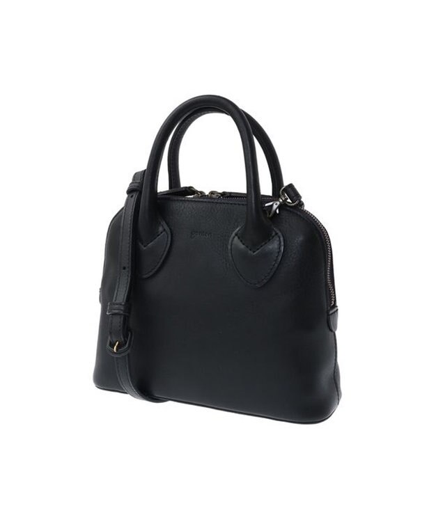 genten ミネルヴァ ミニボストン クロ