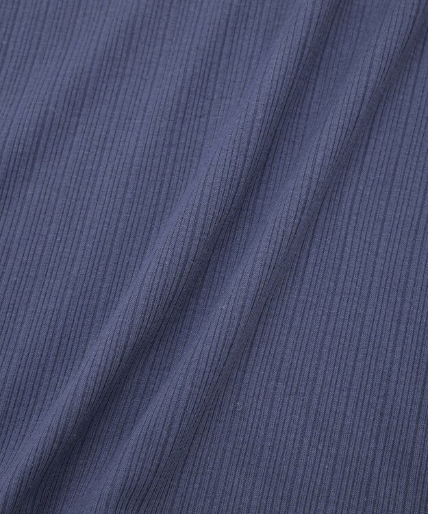 AMERICAN HOLIC リブ5分袖プルオーバー Navy