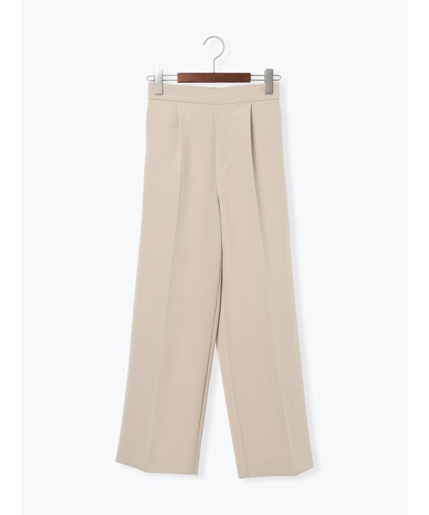 Te chichi 【雑誌掲載アイテム】ダブルクロスイージーワイドパンツ ベージュ