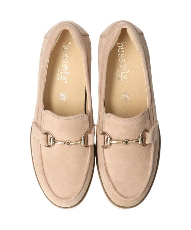 INTER-CHAUSSURES 【BUSSOLA】撥水ホースビットローファー ベージュスウェード