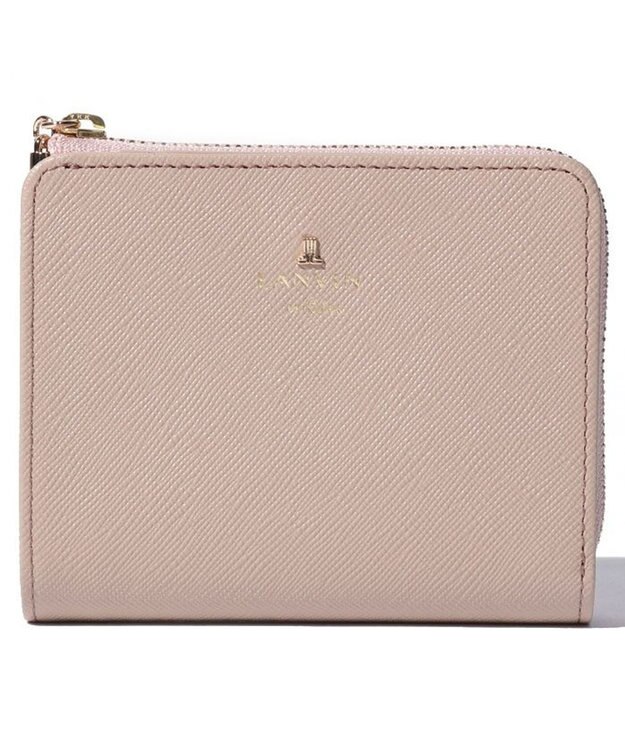 LANVIN en Bleu リュクサンブール　2つ折り財布　Lファスナー オールドローズ