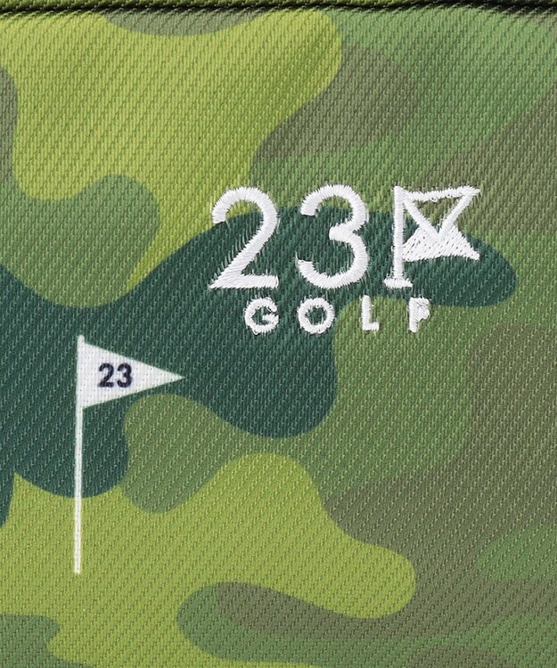 23区GOLF 【UNISEX】カモフラ柄ポーチ カーキ系5