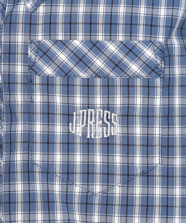 J.PRESS KIDS 【110-130cm】オックス チェックシャツ ブルー系3