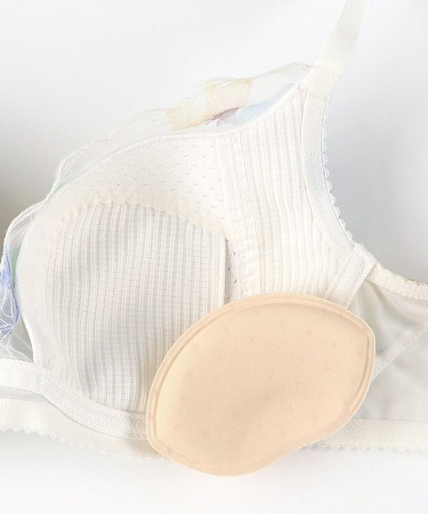 WACOAL ブラジャー 【夏めくブラ】 メッシュ素材(カップ) さらり爽快 バストメイク機能 夏 夏ブラ レディース BXB475 /ワコール ブルー