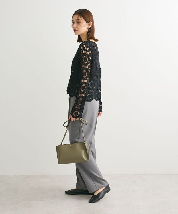 Green Parks ・ＳＵＧＡＲ　ＳＰＯＯＮ　クロシェフラワープルオーバー Black