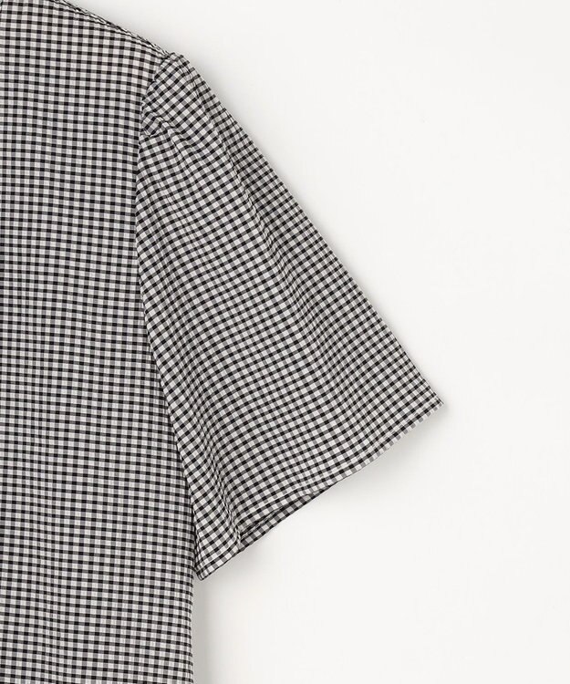 組曲 【先行予約】【WEB限定】サッカーギンガムチェック フロントフリルブラウス ホワイト系3