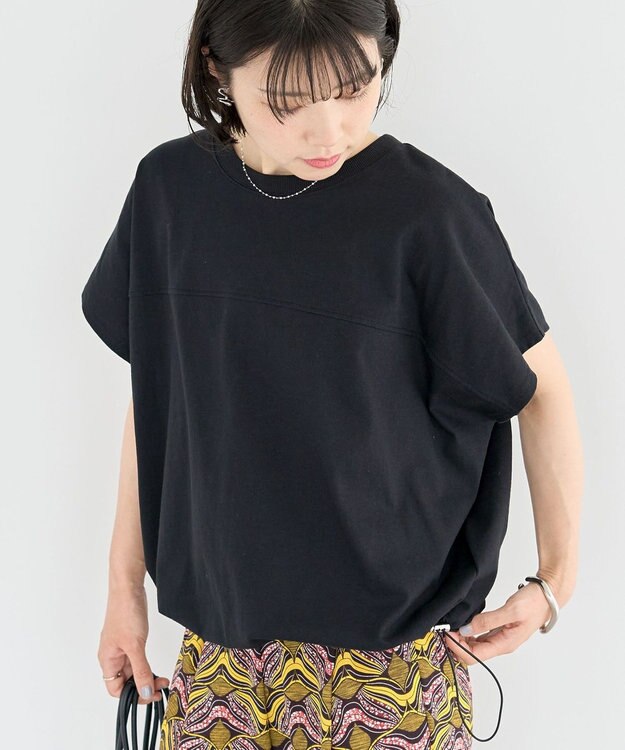 Green Parks 裾ドロストバルーンＴＥＥ Black