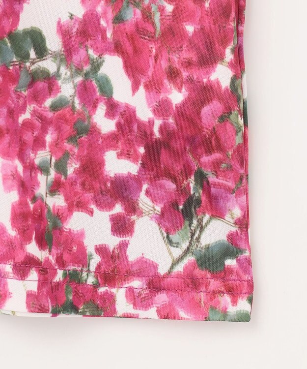 23区GOLF 【WOMEN】【接触冷感・UVケア・吸水速乾】ブーゲンビリア柄 ポロシャツ ピンク系5