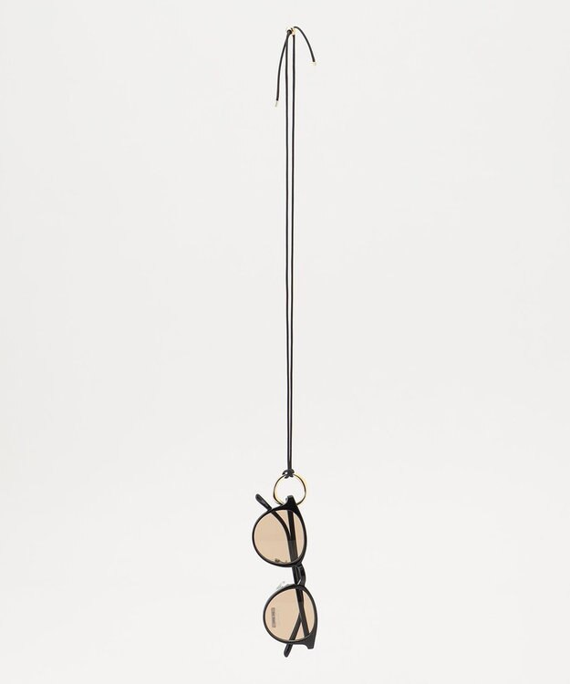 ANY ホルダーネックレス付きサングラス ブラウン×ゴールド