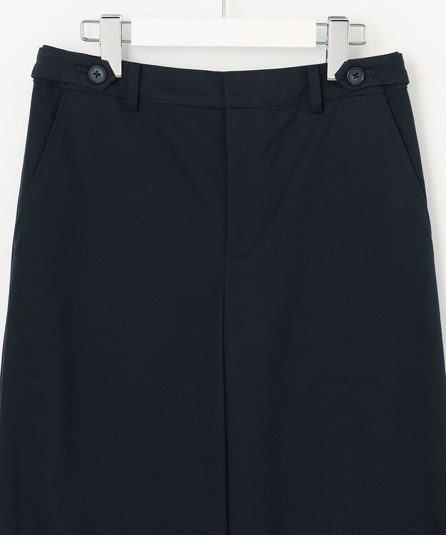 J.PRESS LADIES 20チノストレッチ ストレート パンツ ネイビー系