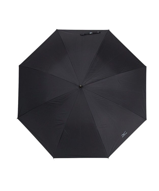 MOONBAT 【大きめ】MIZUNO メンズ 晴雨兼用日傘 長傘 RBロゴ 遮光 遮熱 UV ユニセックス ブラック