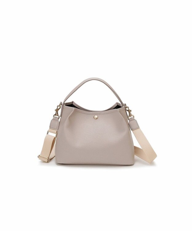 TOPKAPI 【Breath TOPKAPI】SCOTCH GRAIN スコッチグレイン ワンハンドル ショルダー付き ハンドバッグ サンドグレー