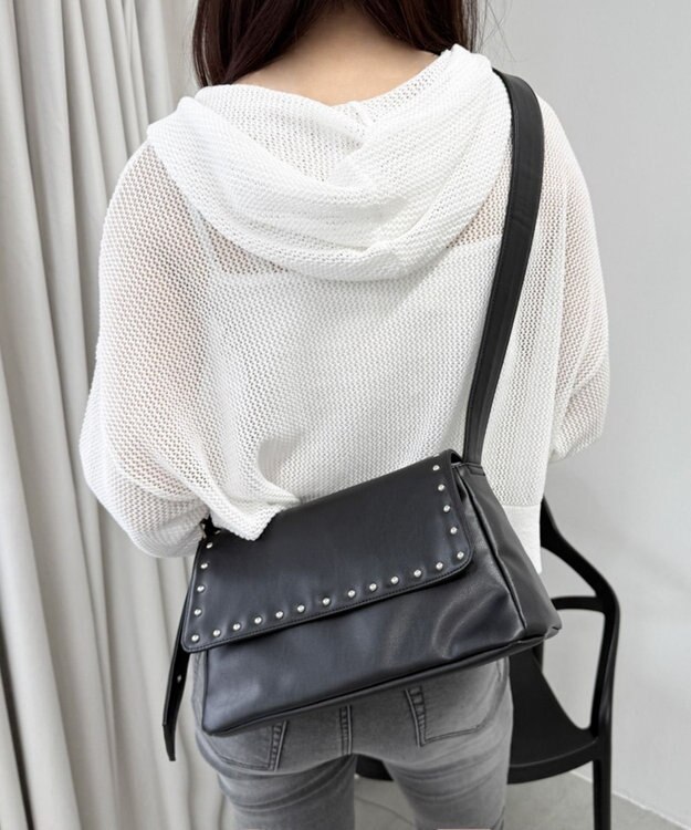 WEGO フラップスタッズショルダー ブラック