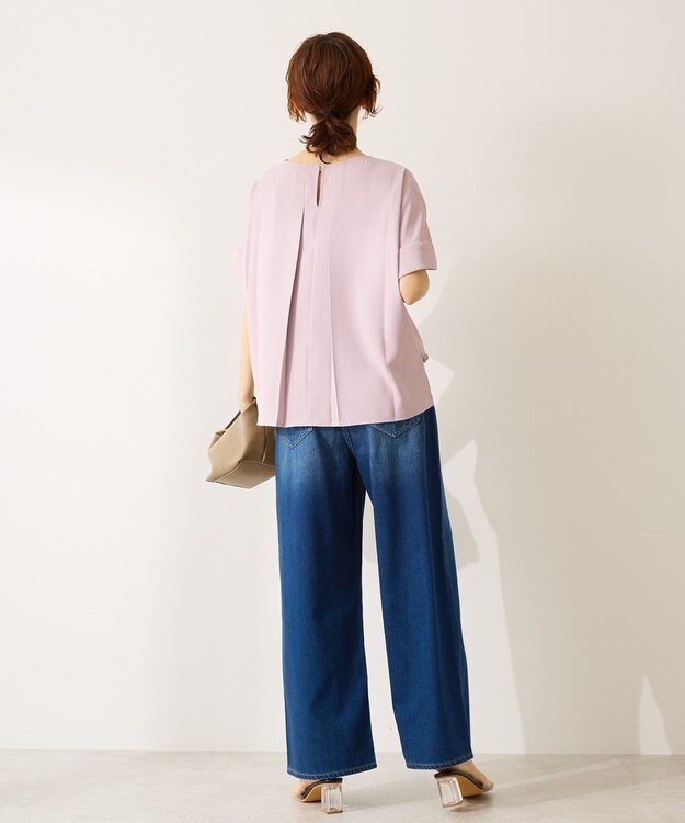 AMERICAN HOLIC 【予約】【WEB限定】イージーケア+接触冷感バックタック半袖プルオーバー Lavender