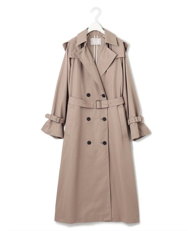 ICB TCシャンブレーツイル 2WAYトレンチコート ライトモカ系