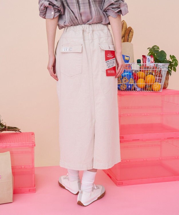 AMERICAN HOLIC 【PENNEY'S】デニムワークスカート Ivory