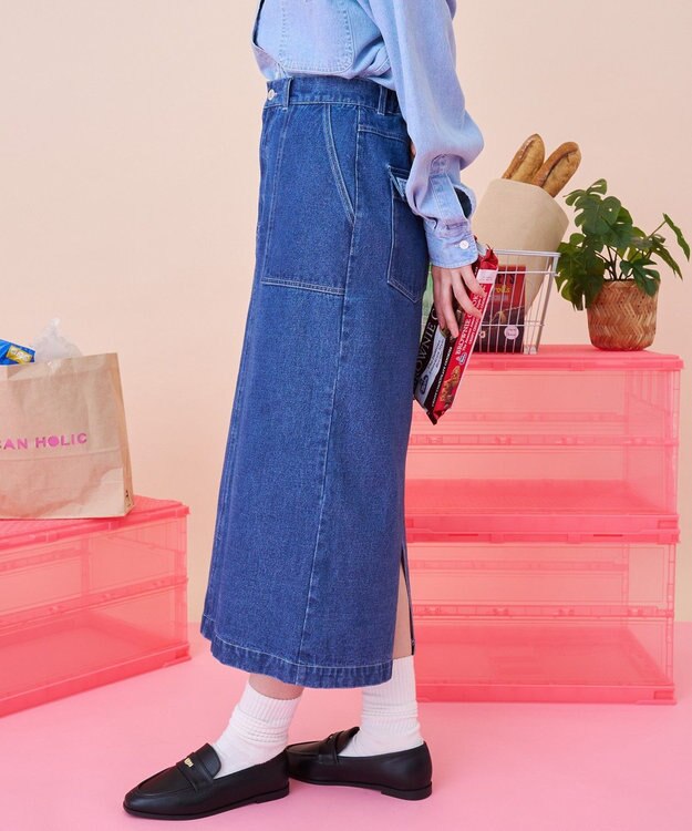 AMERICAN HOLIC 【PENNEY'S】デニムワークスカート Indigo