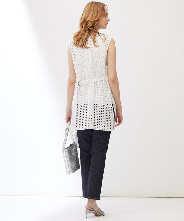 23区 【Indian Factory】アイレットレース ジレ ホワイト系