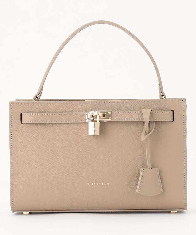 TOCCA LIAISON LEATHER MINIBAG ミニバッグ ベージュ系