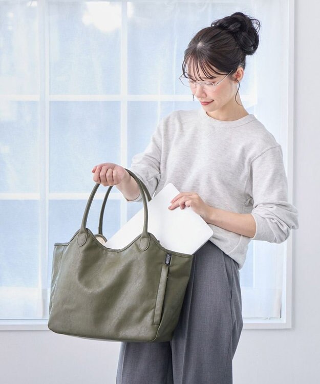 ROOTOTE 3638【A4サイズ収納】SC.ハビチェル.シームリー-A 04：カーキ