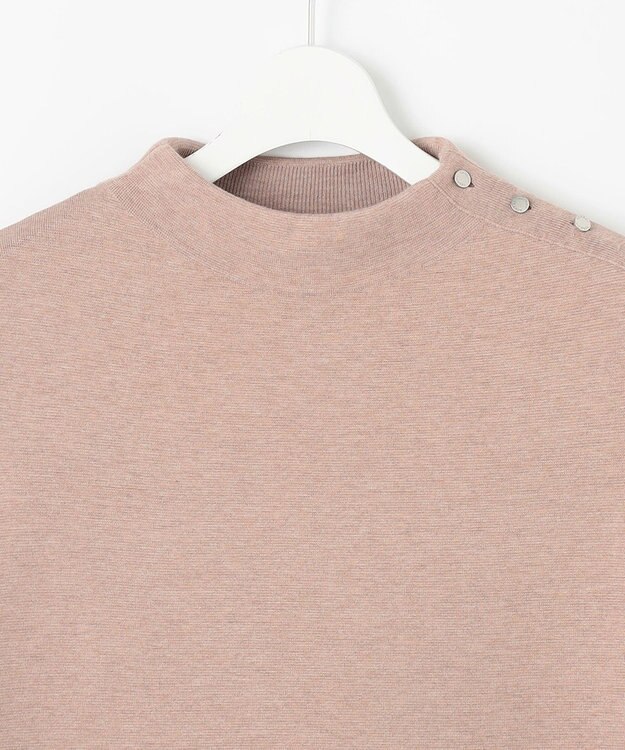 J.PRESS LADIES L 【洗える】CLOTH COMBI KNIT ワンピース ベージュ×アイボリー系