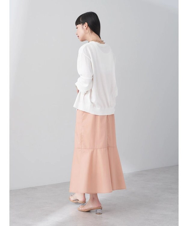 earth music&ecology Ｖネック裾切替キャミワンピース Salmon Pink