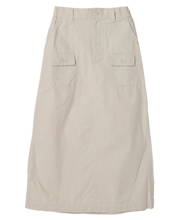 CRAFT STANDARD BOUTIQUE デザインポケットワークスカート Gray Beige