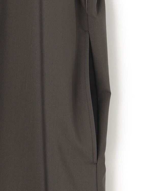 23区 【洗える】プレーンストレッチタフタ シャツ ワンピース グレー系